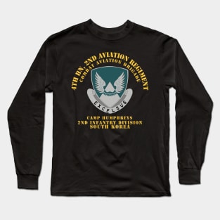 4th Bn 2nd AVN Regiment  - CAB - 2ID - Camp Humphreys - ROK Long Sleeve T-Shirt